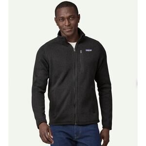 Patagonia Better Sweater Large Full Zip Fleece Jacket Black Heather Retail $159
